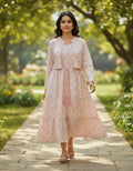 Ladies Pink Cotton Frock